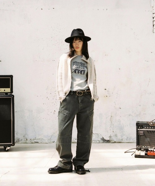 aeae ニットパーカー HALF NECK KNIT ZIP-UP（パーカー）｜aeae（エーイーエーイー