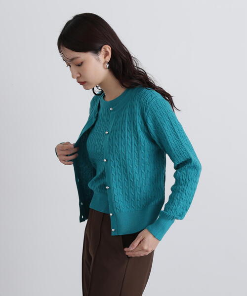 N.Natural Beauty Basic アンサンブル ミニケーブルアンサンブル  