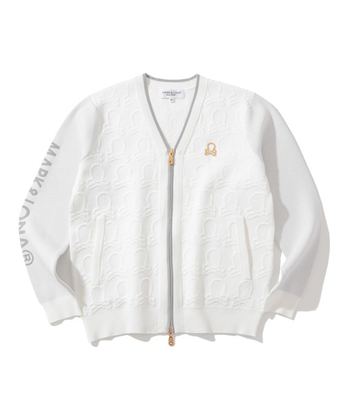 カーディガン Ever Embossed Zip-Front Knit Cardigan | WOMEN レディース MARK&LONA カーディガン Ever Embossed Zip-Front Knit Cardigan