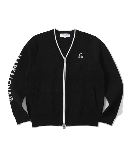 カーディガン Ever Embossed Zip-Front Knit Cardigan | WOMEN レディース MARK&LONA カーディガン Ever Embossed Zip-Front Knit Cardigan