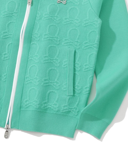 カーディガン Ever Embossed Zip-Front Knit Cardigan | WOMEN レディース MARK&LONA カーディガン Ever Embossed Zip-Front Knit Cardigan