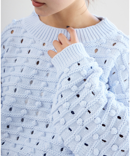☆ 新品 イエナ IENA ハンドニット プルオーバー ポンポン ニット