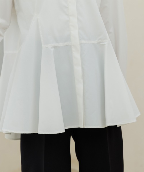 ブラウス シャツ 「藤本美貴さん×formforma」単品ペプラムブラウス/ウォッシャブル対応/ミキティ/セレモニー/卒業式（卒園式）/入学式（入園式 藤本美貴さん×formforma】単品ペプラムブラウス/ウォッシャブル