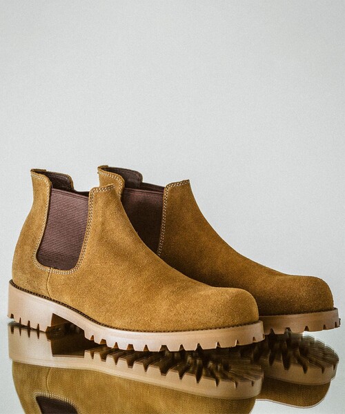 ブーツ 「別注」PADRONE / Water Proof Leather Side Gore Boots メンズの画像