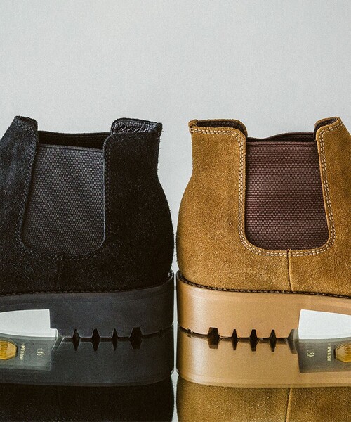 ブーツ 「別注」PADRONE / Water Proof Leather Side Gore Boots メンズの画像