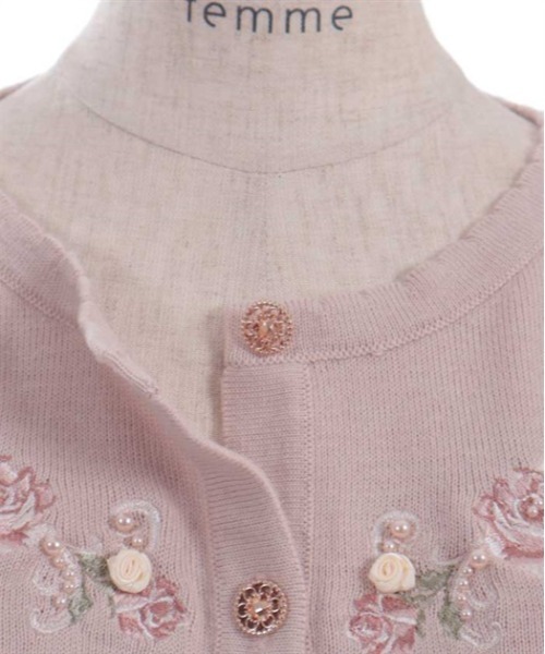 カーディガン フラワーガーデン刺繍カーディガン レディース フラワーガーデン刺繍カーディガン | レディース服・レディース