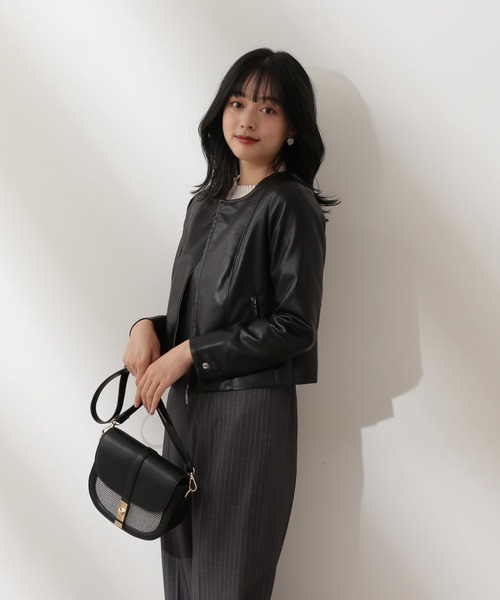 「PROPORTION BODY DRESSING」 ジップアップブルゾン MEDIUM ブラック レディース_画像2