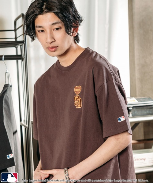 MLB tシャツ MLB/メジャーリーグベースボール 別注 ハートロゴ