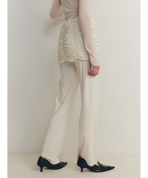 SORIN パンツ Stretchy Rayon Decorative Layered Pants