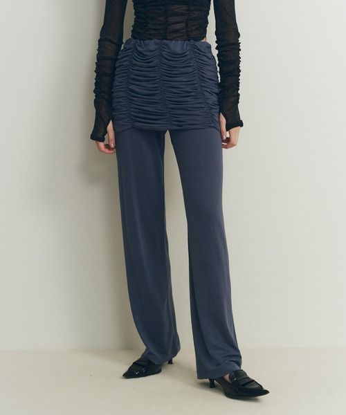 SORIN パンツ Stretchy Rayon Decorative Layered Pants