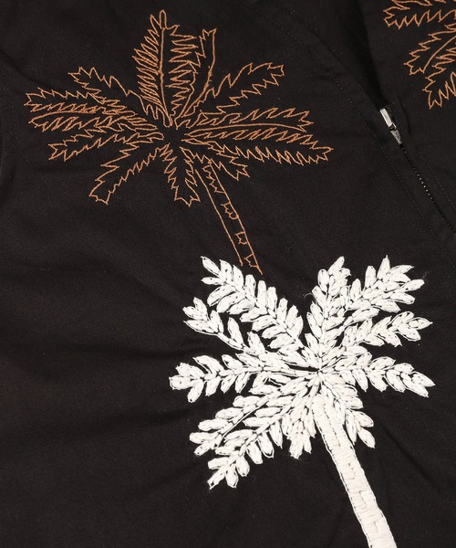 ベスト ジレ 「NOMARHYTHM TEXTILE」Palm Tree Hand Embroidery Vest レディース メンズ Palm Tree Hand Embroidery Vest – NOMARHYTHM TEXTILE