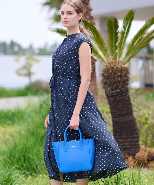 DRESSTERIOR ドットプリントフレンチスリーブワンピース ドレステリア DRESSTERIOR ドットプリントフレンチスリーブ