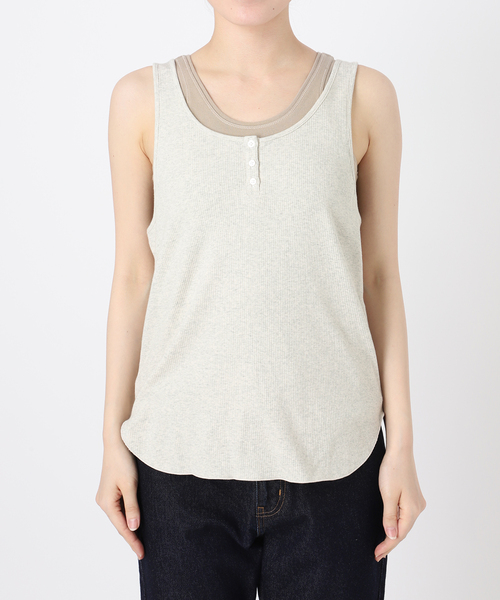SLOBE IENA tシャツ ヘンリーパックタンク レディース