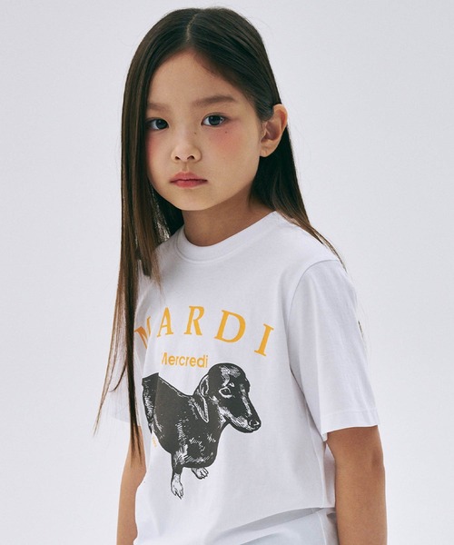 Mardi Mercredi キッズ用Tシャツ【まお】 Mardi Mercredi tシャツ KIDS TSHIRT TRIPLE FLOWER キッズ 子供