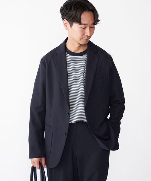 ships ブラック 中綿ジャケット ボタン留め SHIPS（シップス） ジャケット テーラードジャケット SHIPS