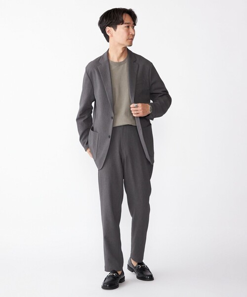 【極美品】BEAUTY&YOUTH 東レRIRANCHA セットアップ グレーM SHIPS（シップス） ジャケット テーラードジャケット SHIPS