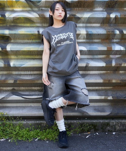 WEGO（ウィゴー） タンクトップ WEGO/ヴィンテージライクグラフィック