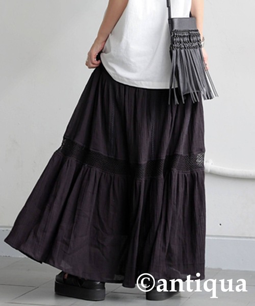 antiqua スカート レースティアードスカート : ZOZOTOWN Yahoo