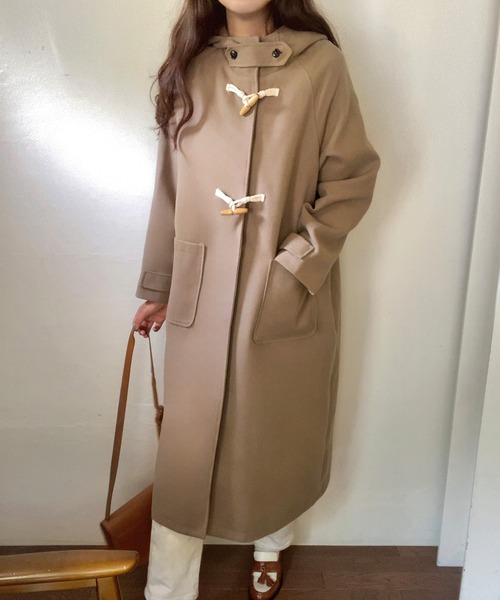 「LAUIR」 ダッフルコート MEDIUM ダークブラウン レディース_画像7