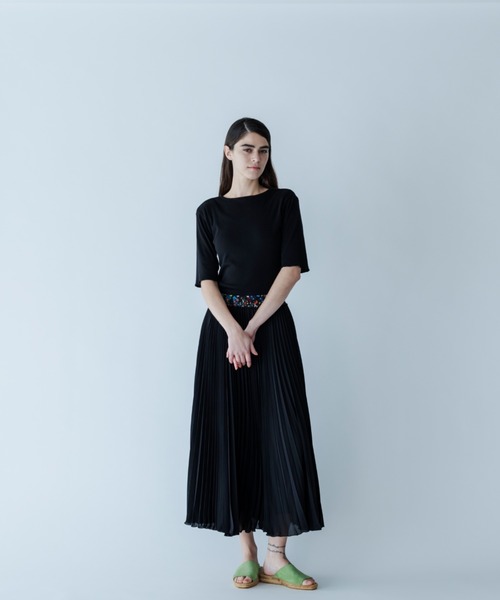 MEYAME スカート MEYAME/メヤメ フラワーウエストプリーツ