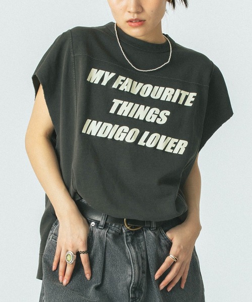 tシャツ (GENE HEAVENS)INDIGO LOVERS SLEEVELESS TEE レディース