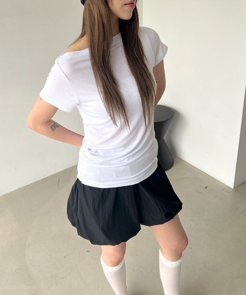 4INT. パンツ 「バルーンシルエット」ウエストゴム パンプキン ミニ