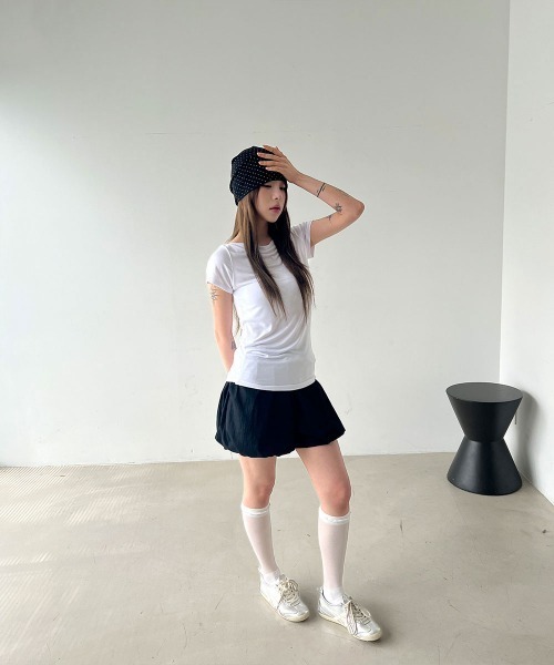 4INT. パンツ 「バルーンシルエット」ウエストゴム パンプキン