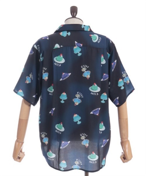 AXESーX シャツ ゼリープリントアロハシャツ メンズ : ZOZOTOWN Yahoo