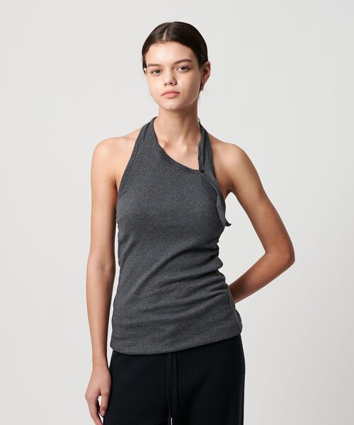 tシャツ 「ATTISESSION」バックタイ ホルターネック トップス レディース