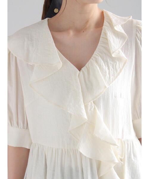 ブラウス シャツ ラッフルフリルブラウス「2025summer catalog item」 レディース セール】 ラッフルフリルブラウス《2025summer catalog item