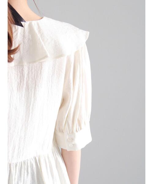 tシャツ ラッフルカットソーブラウス レディース セール】 ラッフルフリルブラウス《2025summer catalog item
