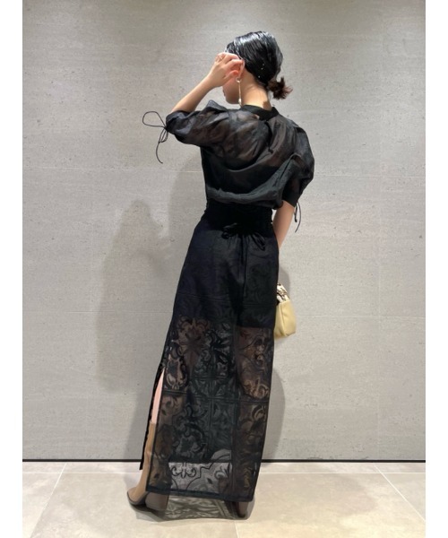 Lily Brown / 半袖ブラウス/FREE/ナイロン/BLK/無地/lwft251171 LILY BROWN（リリーブラウン） 半袖ブラウス FREE ブラウン レディース