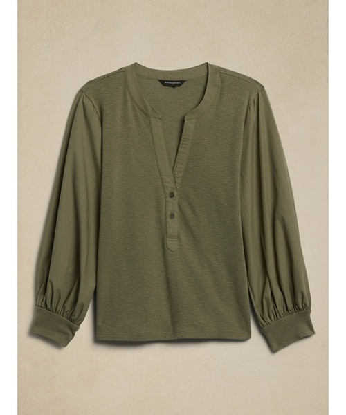「BANANA REPUBLIC FACTORY STORE」 長袖カットソー L ブラック レディース_画像2