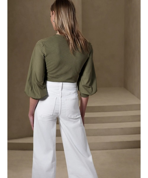 「BANANA REPUBLIC FACTORY STORE」 長袖カットソー L ブラック レディース_画像6