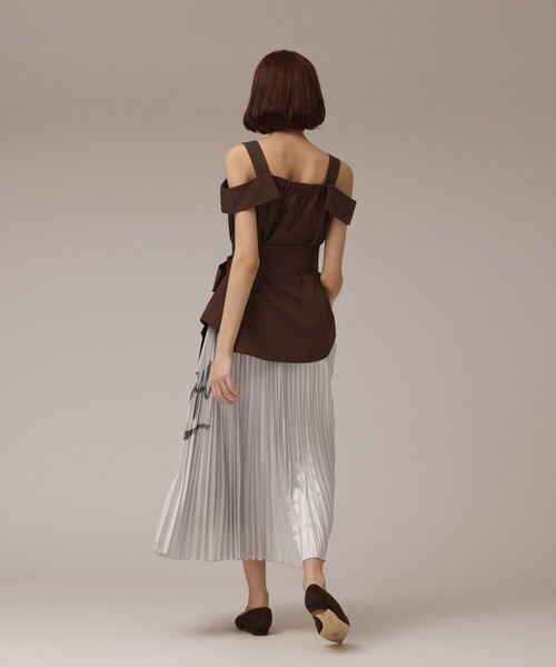 紫 プリーツロングスカート Diagram Diagram スカート コラボロングプリーツスカート : ZOZOTOWN Yahoo!店