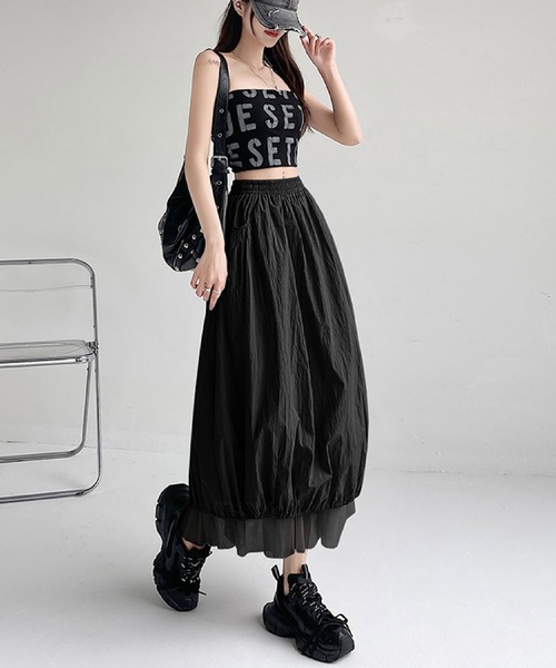 SEA レイヤードバルーンスカート SEA LAYERED BALLOON SKIRT layered