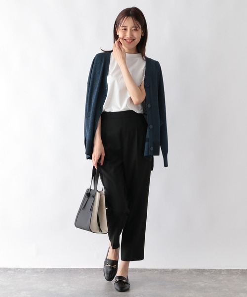 「GLOBAL WORK」 半袖カットソー LARGE モカ レディース