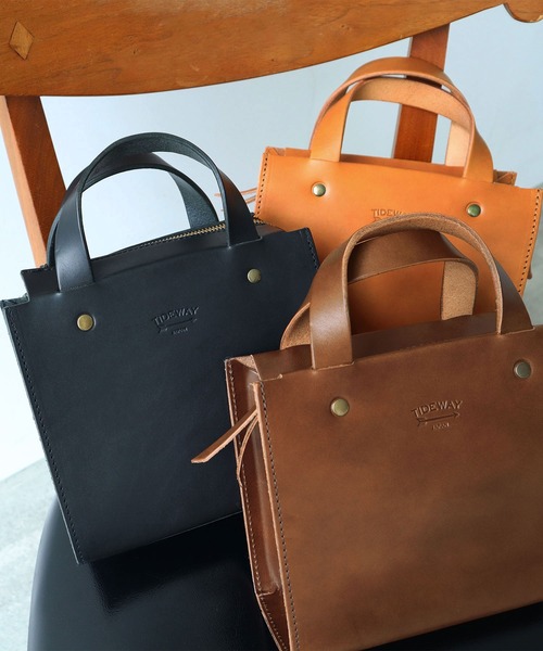 PARICI × TIDEWAY 別注 2way ショルダーバッグ レザー 本革 PAR ICI ショルダーバッグ バッグ TIDEWAY 別注ショルダーBAG