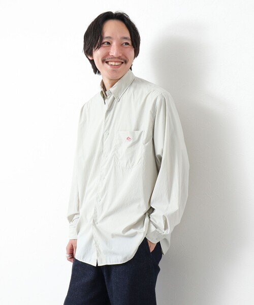 Danton 「DANTON」 長袖シャツ 38 キナリ メンズ : ZOZOTOWN