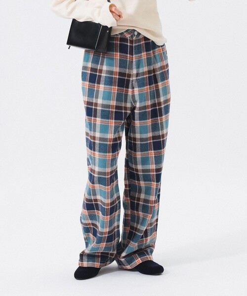 BEAMS BOY（ビームス ボーイ） パンツ ワーク チェック イージーパンツ