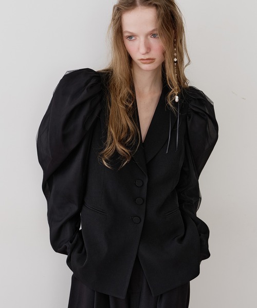 J1U by LA BELLE ETUDE パワーパフショルダージャケット J1U by LA BELLE ETUDE】パワーパフショルダージャケット – LA BELLE