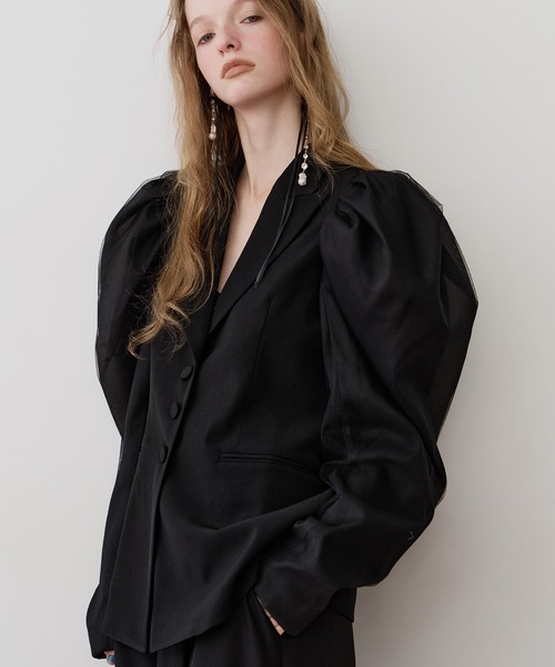 J1U by LA BELLE ETUDE ジャケット ノーカラージャケット パワーパフ