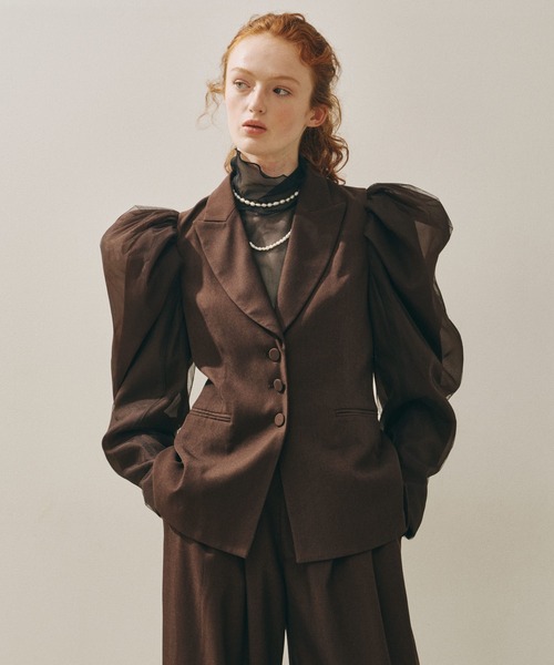 J1U by LA BELLE ETUDE ジャケット ノーカラージャケット パワーパフ