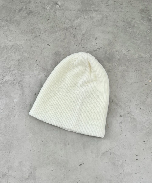 jijibaba！試着のみ◆eleven2nd ニット帽 ホワイト◆ jijibaba様専用！試着のみ◇eleven2nd ニット帽 ホワイト◇ jijibaba