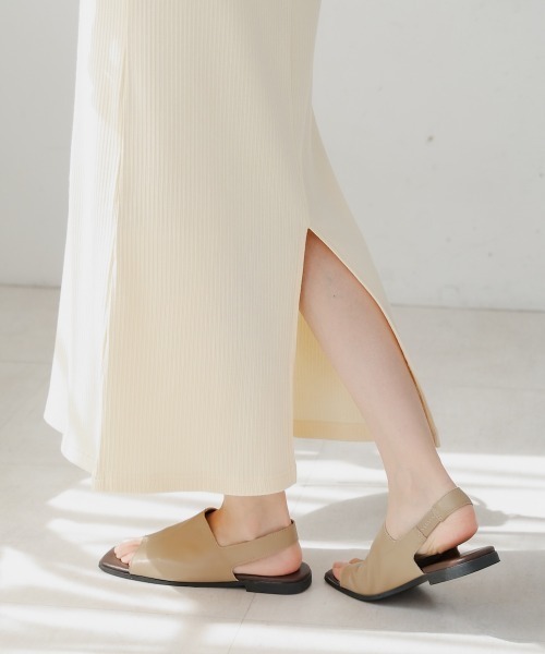 「Bab」 半袖ワンピース M ライトグレー レディース_画像9