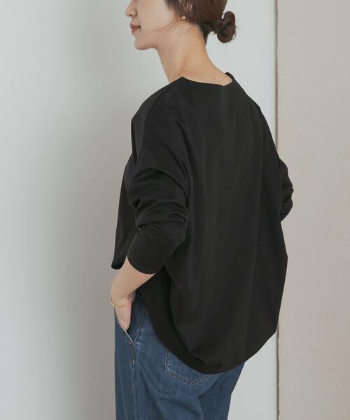 アーバンリサーチドアーズ コットンタックプルオーバー　インクブラック セール】コットンタックプルオーバー（Tシャツ/カットソー）｜URBAN