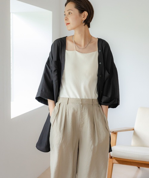 「LEPSIM」 7分袖ブラウス FREE グレイッシュベージュ レディース_画像8