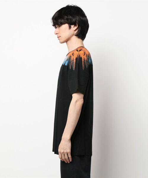 「MARCELO BURLON」 半袖Tシャツ L ホワイト×ブルー メンズ_画像2