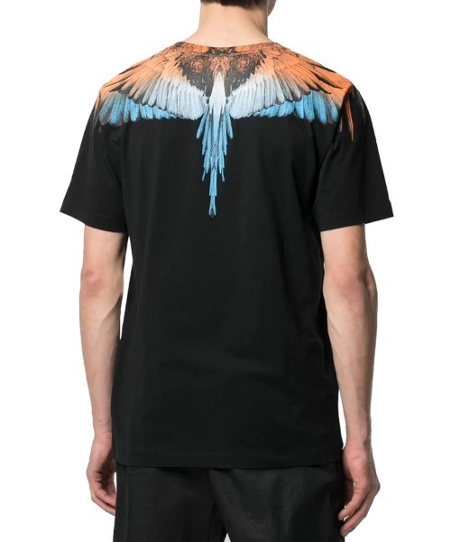 「MARCELO BURLON」 半袖Tシャツ L ホワイト×ブルー メンズ_画像5