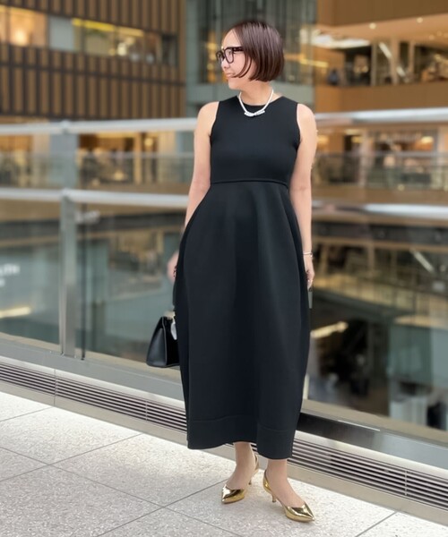 NOLLEY'S（ノーリーズ） ノースリーブワンピース 38 ブラック